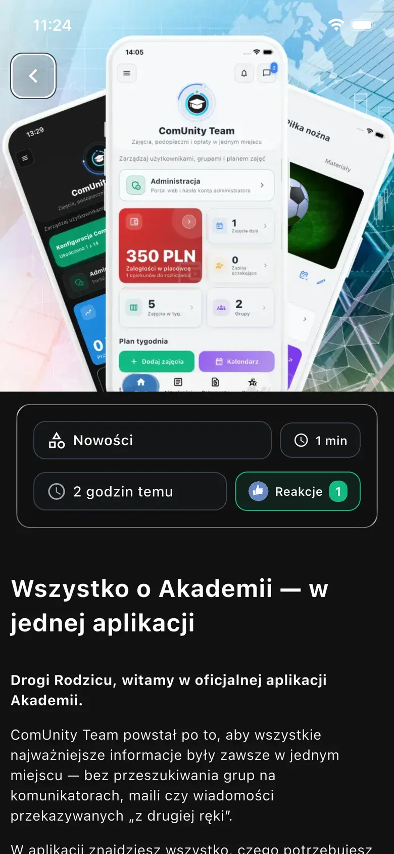 O nas — Wizytówka placówki